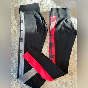 PINK VICTORAS SECRET YOGA LEGGINGS